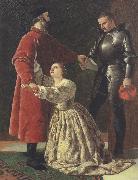 Frederick richard pickersgill,R.A. Duke Fredrick banishing Rosalind from his Court (mk37) Spain oil painting reproduction